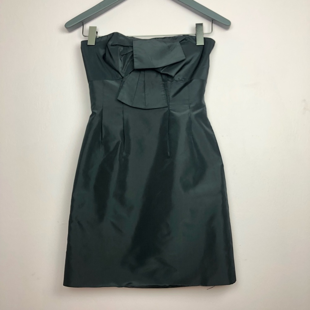 J. Crew Bow Monde Strapless Dress 0P